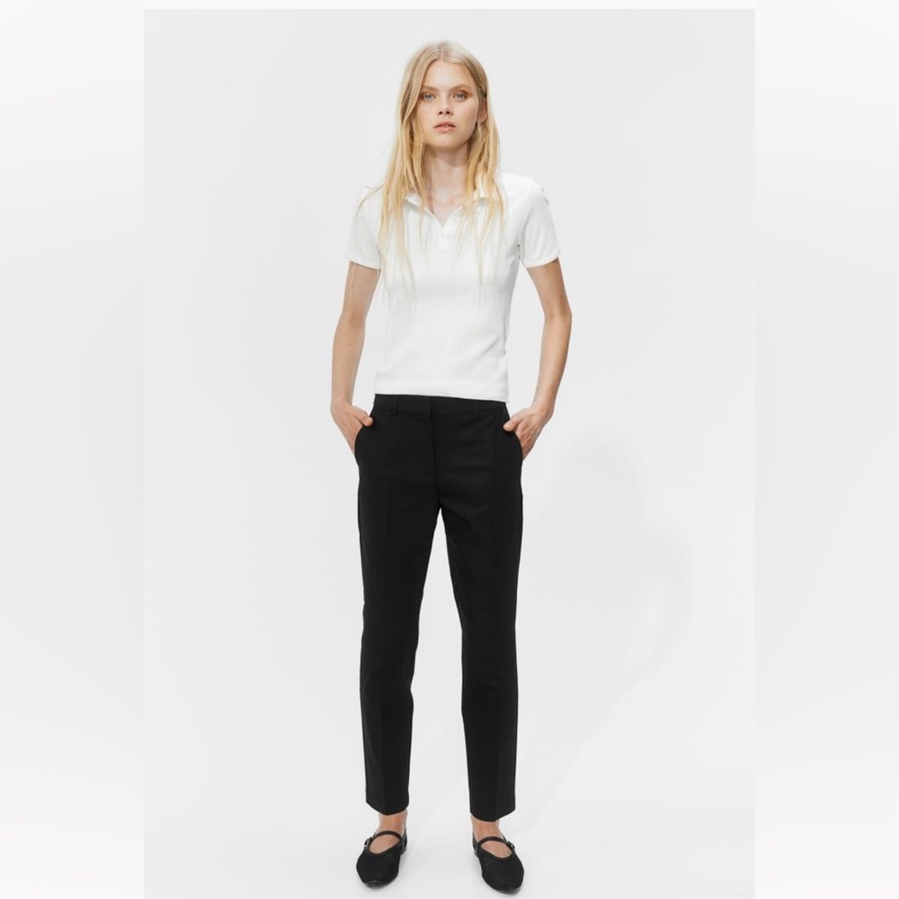 H&M Black Straight-Leg Pants